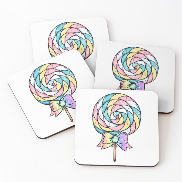 Item preview, Lollipop Candy Spirale Pastel Marshmallow Unicorn Kawaii Rainbow designed and sold by Jolly-Yosei.