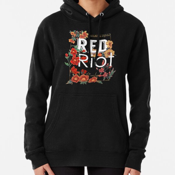 Roter Aufstand - blumig Hoodie