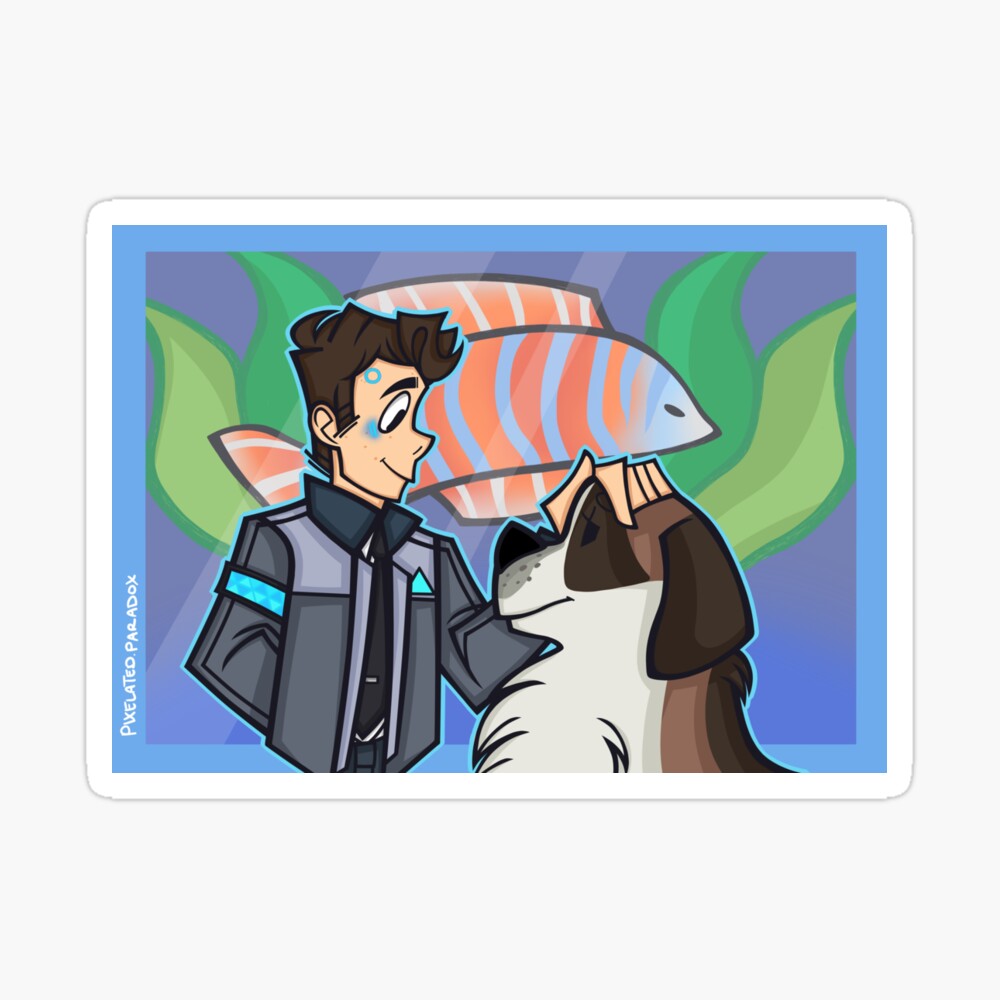 Connor and Sumo Sticker for Sale by julientel