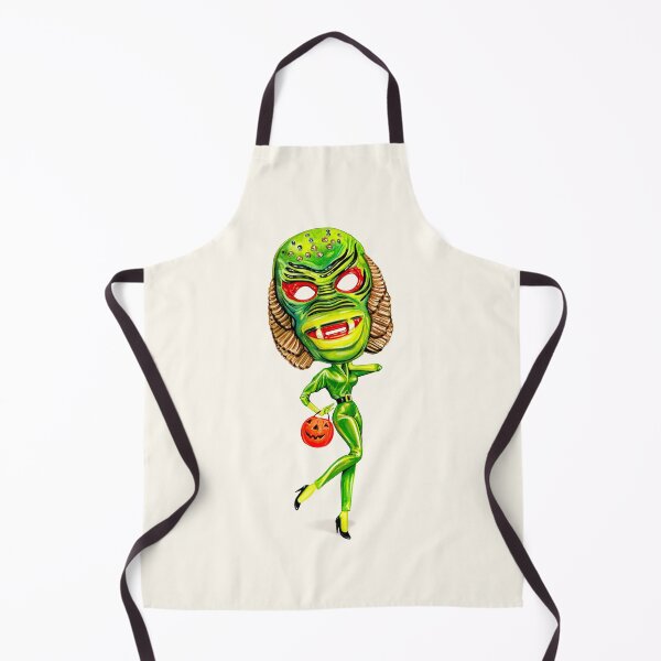 Item preview, Halloween Trick or Treat Pin-Up: Creature From the Black Lagoon - White designed and sold by Kelly  Gilleran.