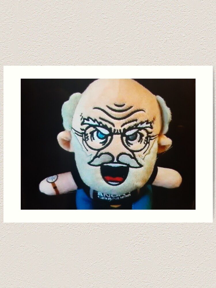 Angry grandpa plush doll discount
