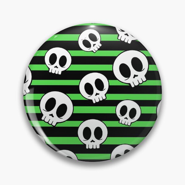 Item preview, Cute Spooky Halloween Skulls Neon Green designed and sold by stacree.