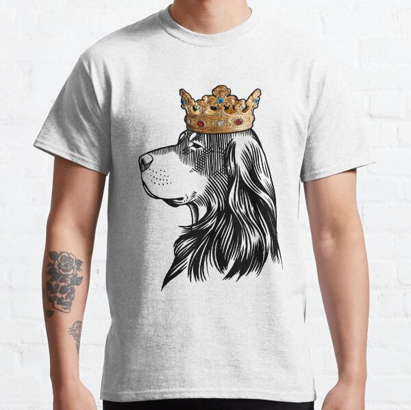 Gordon Setter Dog Wearing Crown Classic T-Shirt