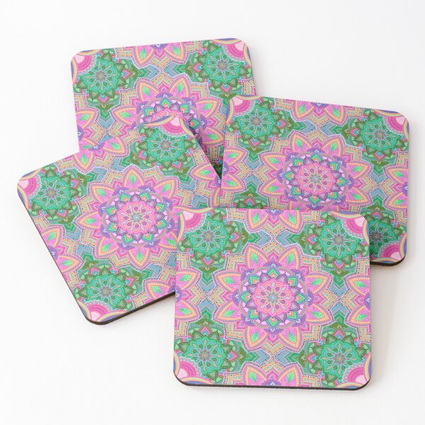 Item preview, Indian Kaleidoscope Pink and Green designed and sold by Shantall  Alam.