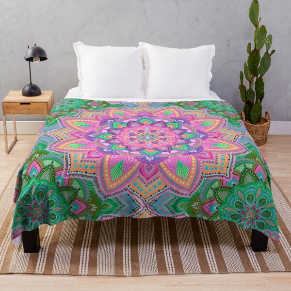 Item preview, Indian Kaleidoscope Pink and Green designed and sold by Shantall Alam.