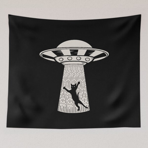Item preview, Cat and UFO designed and sold by predatorart93.