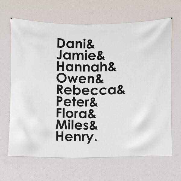 Item preview, Character Names (Black) - THOBM designed and sold by Queerdelion.