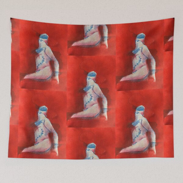 Item preview, Figure red background  designed and sold by Mikartmilo.