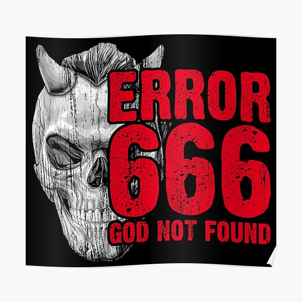 Number 666 Posters Redbubble