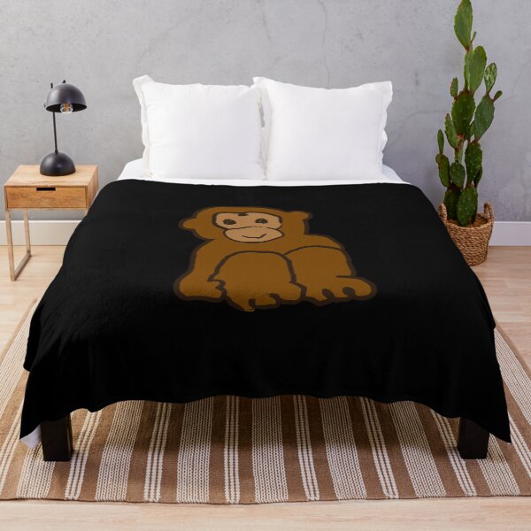 Item preview, Cute monkey alone, black designed and sold by marufemia.