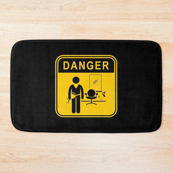Item preview, DANGER - NO BARBERS - LOCKDOWN RULES designed and sold by DontKnowMuch.