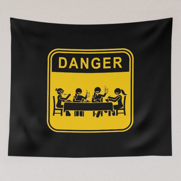 Item preview, DANGER - NO RESTAURANTS - LOCKDOWN RULES designed and sold by DontKnowMuch.