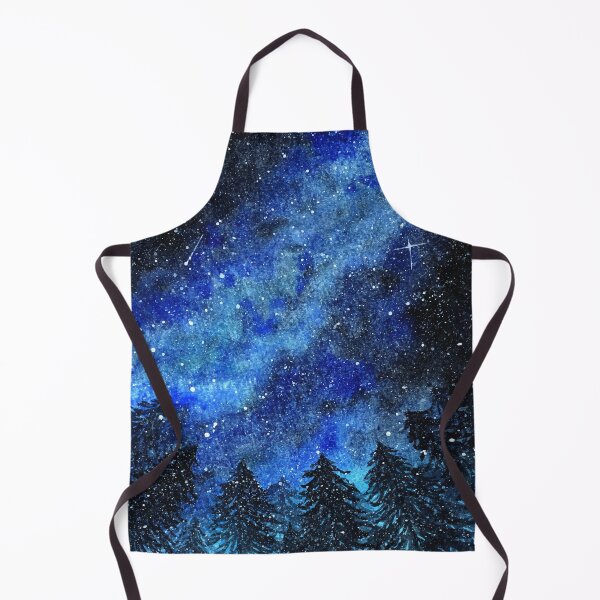 Item preview, Watercolor Starry Sky In Pinewood Forest designed and sold by Vector Scout Lab.