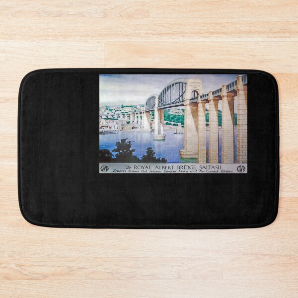 Item preview, Royal Albert Bridge retro poster designed and sold by CorasPosters.