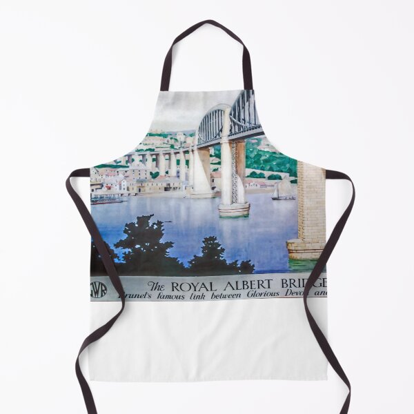 Item preview, Royal Albert Bridge retro poster designed and sold by CorasPosters.