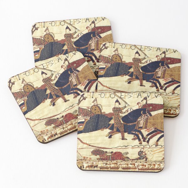 Item preview, THE BAYEUX TAPESTRY ,ODO IN THE BATTLE OF HASTINGS ,NORMAN KNIGHTS HORSEBACK Detail designed and sold by BulganLumini.