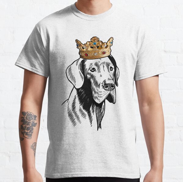 Great Dane Dog Wearing Crown Classic T-Shirt