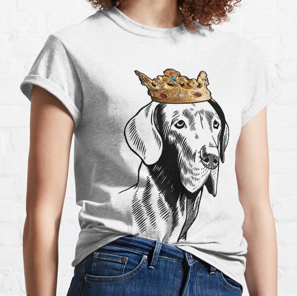 Great Dane Dog Wearing Crown Classic T-Shirt