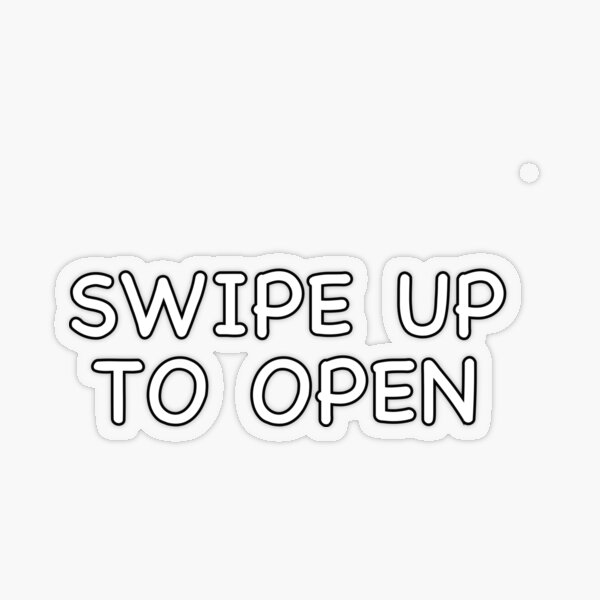 Swipe Up Sticker by My Amigo! for iOS & Android