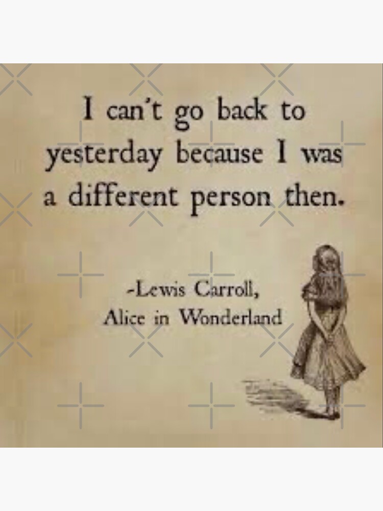 "Alice in Wonderland Quote " Sticker for Sale by Arianna0425 Redbubble