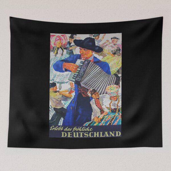 Item preview, Seht das froehliche Deutschland retro poster designed and sold by CorasPosters.