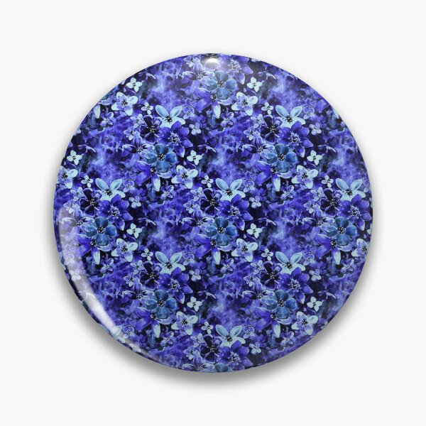 Item preview, Blue painted flowers in the garden 3 designed and sold by WzoryOzdobne.