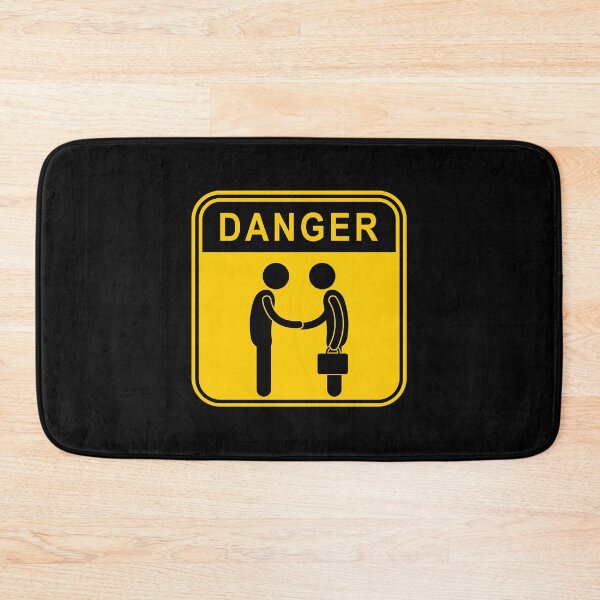 Item preview, DANGER - NO HANDSHAKES - LOCKDOWN RULES designed and sold by DontKnowMuch.