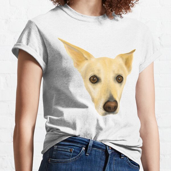 Super Cute White Dog Portrait Classic T-Shirt