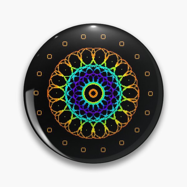 Item preview, Pixel Mandala designed and sold by ssydneyart.