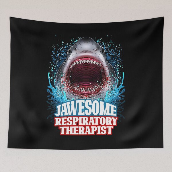 Item preview, Jawesome Respiratory Therapist - Great White Shark  designed and sold by Meliafroggy.