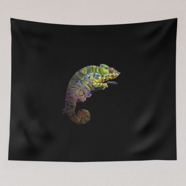 Aperçu de l'œuvre Caméléon sur l'art lowpoly créée et vendue par Sevin Yoga Nurcahyono.