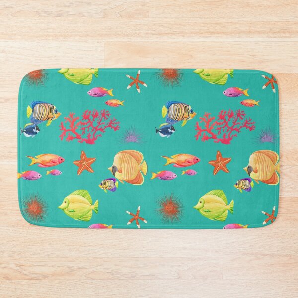 Item preview, Tropical Fish Pattern - Colorful Aquarium Fishes designed and sold by GreenSplash.