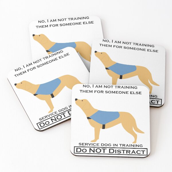 Item preview, No, I Am Not Training Them For Anyone Else (Labrador yellow, service dog) designed and sold by TheMalPals.