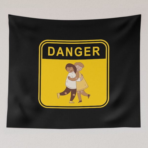 Item preview, DANGER - NO HUGS - LOCKDOWN RULES designed and sold by DontKnowMuch.