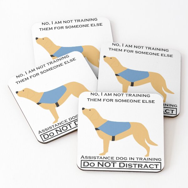 Item preview, No, I Am Not Training Them For Anyone Else (labrador yellow, assistance dog) designed and sold by TheMalPals.