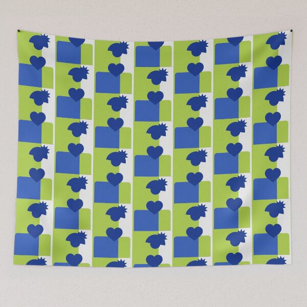 Item preview, MINIMALIST BLUE GREEN MENINA designed and sold by daliaberlin.