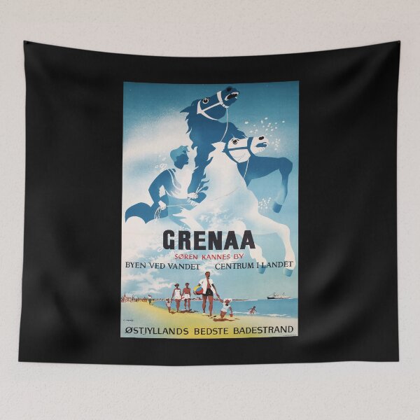 Aperçu de l'œuvre Grenaa poster retro créée et vendue par CorasPosters.