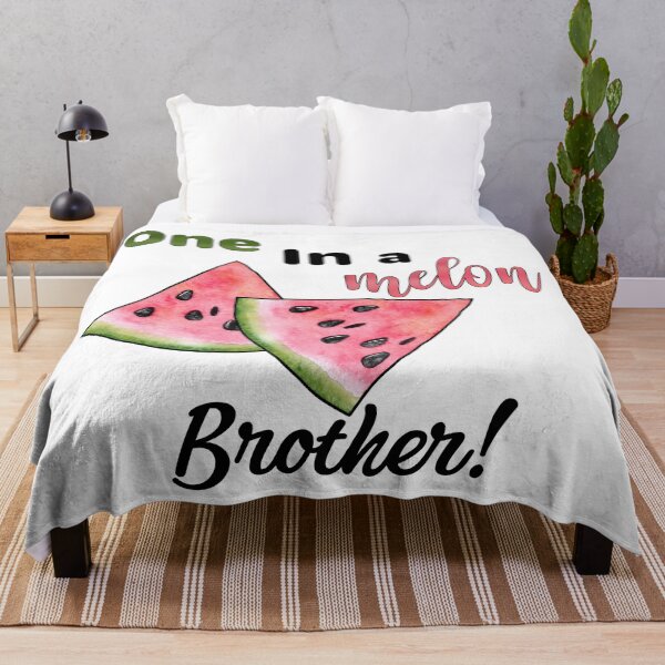 Item preview, One in a Melon Brother with Watercolor Watermelon Slices designed and sold by LovenLaughter.