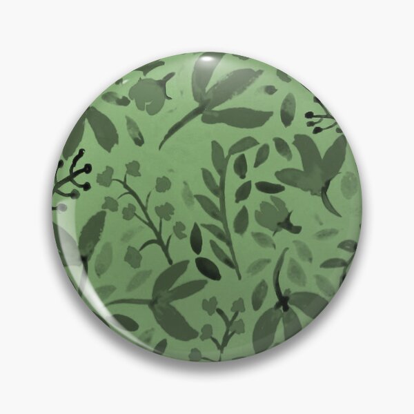 Item preview, Patrón floral verde designed and sold by Brenander.