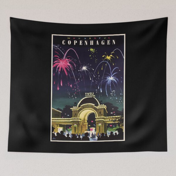 Artikelvorschau, Wonderful Copenhagen retro poster entworfen und verkauft von CorasPosters.