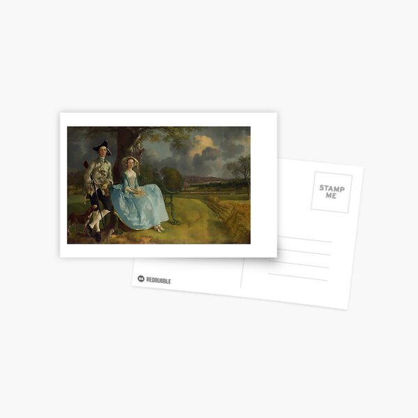Mr and Mrs Andrews, Thomas Gainsborough Postcard