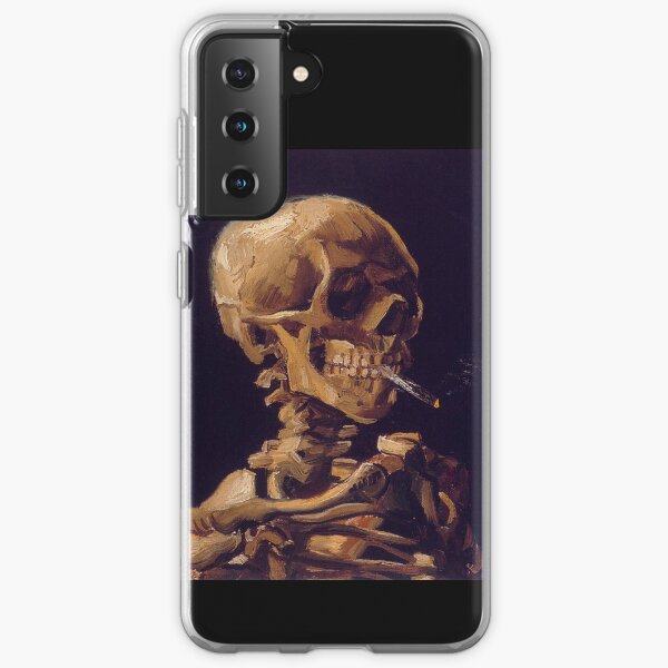 Vincent Van Goghs "Schädel mit brennender Zigarette" Samsung Galaxy Flexible Hülle