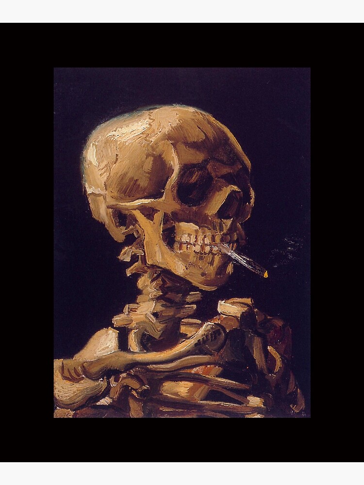 Vincent Van Gogh's 'Skull with a Burning Cigarette' by RozAbellera