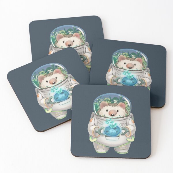 Item preview, Solar Punk Space Hedgehog finds a Meteor designed and sold by Pameloo.