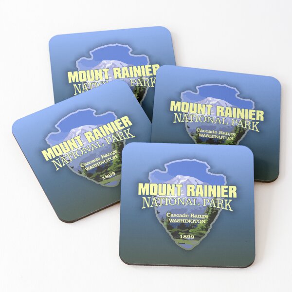 Item preview, Mount Rainier National Park (arrowhead) designed and sold by curranmorgan.