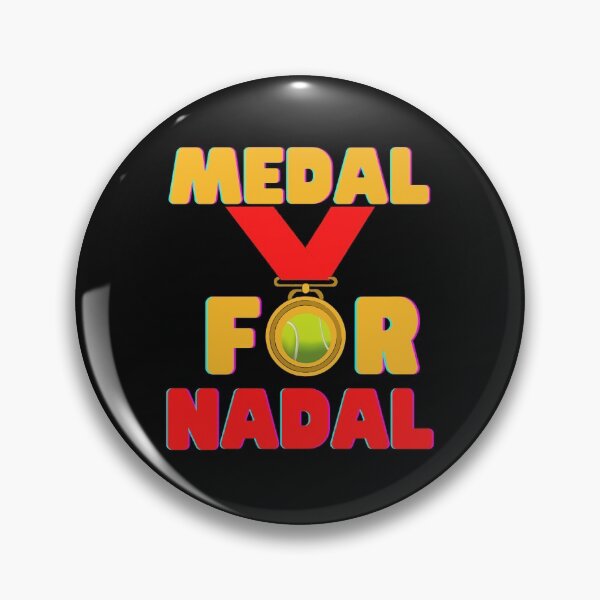 Artikelvorschau, Medaille für Nadal, Rafael Nadal, Rafa Nadal, Tennisspieler, lustiger Tennis-Tee, Tennis, Tennisgeschenk, Tennistrainer, Tennisball, Tennis, Tennisclub, Tennissprüche, Tennisfan, Tennisspiel, entworfen und verkauft von bimmer325.