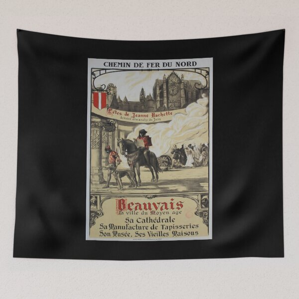 Item preview, Beauvais retro poster designed and sold by CorasPosters.