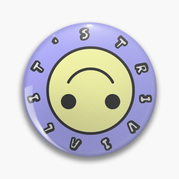Item preview, It's Trivial Upside Down Smiley Face designed and sold by tremendoustees.