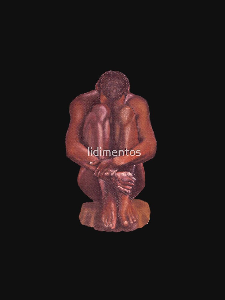 Nude seated man by lidimentos