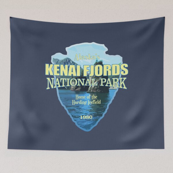 Item preview, Kenai Fjords National Park (arrowhead) designed and sold by curranmorgan.